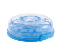 INACMWIH Cake Carrier with Lid Portable Pie Cupcakes Carrier for Party Cupcake Picnic Blue 30.5x10 cm
