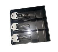 INACMWIH Cash Register Drawer 3 Grid Currency Till Money Organizer for Store Hotel