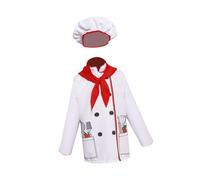 INACMWIH Kids Chef Costume Set Kids Cooking Baking Set for Holidays Chef Role Playing S