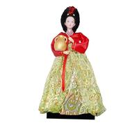 INACMWIH Korean Geisha Doll Folk Ethnic Ornament Portable Decor Miniature Hanbok Doll Type E