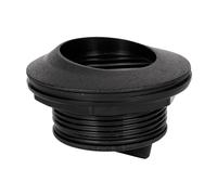INACMWIH Marine Boat Transom Drain Plug Scupper Valve Stopper with 3 Rubber Seal Ring Black 8.9x6 cm