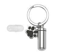INACMWIH Pet Urn Cremation Urn Box Burial Urn Box for Remembrance Dogs and Cats Ashes keychain 2.8x1.1 cm