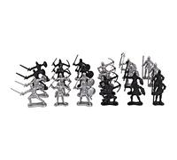 INACMWIH Plastic Medieval Knight Soldier Toys Army Men Archaic Soldiers Army Infantry 24 Pieces