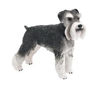 INACMWIH Simualtion Dog Figurine Crafts Miniature Standard Schnauzer