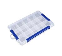 INACMWIH Transparent Organizer Box Multipurpose Portable Container for Art DIY Screws Beads 15 Grid Large
