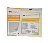 Burxoe Inadine 5cm x 5cm Non-Adherent Wound Dressings, Povidone Iodine, AntiMicrobial