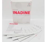 Inadine 5cm x 5cm x10 Non-Adherent Wound Dressings Povidone Iodine AntiMicrobial**G