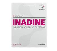 Inadine Non Adherant Dressings | Water Resistant | Infection Preventing | 5x5cm by Inadine