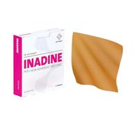 Inadine Non-Adherent Dressing 9.5cm x 9.5cm - Sterile Pack of 10| Iodine-Impregnated Antimicrobial Wound Care