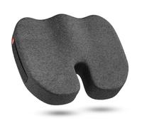 inaepeak Memory Foam Seat Cushion, Pressure Relief, Breathable Extra Thick & Wide Pad For Office Chair, Home, Car, Washable Modal Cover, Light Grey