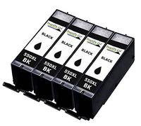 InaGiffy 4XL Compatible Ink Cartridge Replacement For Canon CLI-551XL PGI-550XL Pixma MG5450 MG5550 MG5650 MG6350 MG6450 MG6600 MG6650 MX925 MX725 MG7150 MG7550 iP7250 iP7200 iP8750 iX6850 Printer 4B