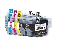 InaGiffy LC422XL Ink Cartridges Replacement for Brother LC422XL - High-Yield 5 Pack (2 Black, Cyan, Magenta, Yellow), Compatible with Brother MFC-J5340DW, MFC-J5740DW, MFC-J6540DW Printers