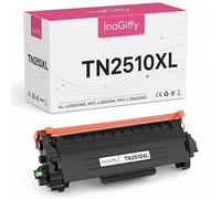 InaGiffy tn2510x Toner Cartridge Compatible with Brother HL-L2400DW HL-L2400DWE MFC-L2800DW MFC-L2860DWE TN2510XL Black Printer Ink (1 Pack / 2 Pack Available, Up to 3000 Pages Each) (1x TN 2510XL)