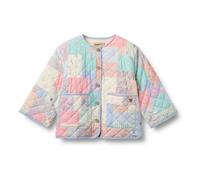 Inaja Patchwork Organic Cotton Quilted Jacket Pale blue 10 years