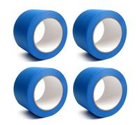 Inanhoo Masking Tape for Painting, Blue Artist Tape, Easy Peel Masking Tape, 50mm x 50m, 4 Rolls/Pack