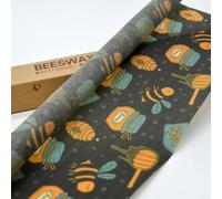 Inanhoo Reusable Beeswax Food Wrap, Cut-to-Size, 39x13 in, Mid Grey | Bees Waxed Cotton, Reusable Cling Film Sub. Washable Bowl Covers, Keeps Sandwichs, Bread, Cheese & Fruit Fresh, Trim to Size