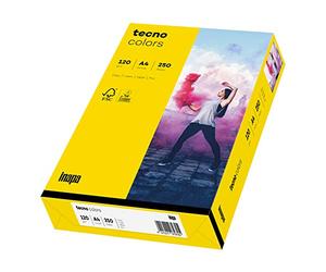 inapa Coloured Printer Paper Tecno Colours 120 g/m² A4 250 Sheets Intense Yellow