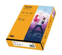 inapa Coloured Printer Paper, Tecno Colours: 120 g/m², A4, 250 Sheets, Medium Orange