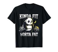 Inappropriate Funny Gym Panda Kinda Fit Sorta Fat T-Shirt