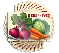 Inappropriate Stickers Bees for 1912: A Vibrant Harvest of Vegetables Stickers 10Pcs Car Stickers Funny Decals for Cars(12X18CM)