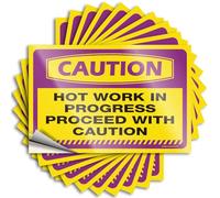 Inappropriate Stickers Caution Hot Work in Progress, Proceed with Caution Stickers 10Pcs Car Sticker Pack Funk Around and Find Out Sticker(12X18CM)