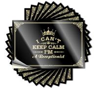 Inappropriate Stickers I Can't Keep Calm I'm A Receptionist Stickers Signs for Man Cave Men Decor(6X9CM)