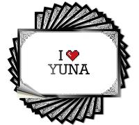 Inappropriate Stickers I Love Yuna Stickers Signs for Man Cave Men Decor(12X18CM)