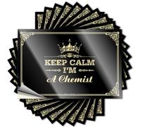 Inappropriate Stickers Keep Calm I'm A Chemist Stickers Signs for Man Cave Men Decor(12X18CM)