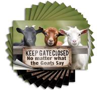 Inappropriate Stickers Keep Gate Closed: No Matter What The Goats Say. Stickers 10Pcs Car Stickers Funny Decals for Cars(12X18CM)