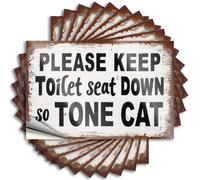 Inappropriate Stickers Keep Toilet Seat Down for Tone Cat Stickers 10Pcs Funny Stickers for Cars Sticker Box(12X18CM)
