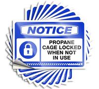Inappropriate Stickers Notice Propane Cage Locked When Not in Use Stickers 10Pcs Car Sticker Pack Funk Around and Find Out Sticker(6X9CM)
