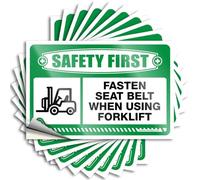 Inappropriate Stickers Safety First Fasten Seat Belt When Using Forklift Stickers 10Pcs Car Sticker Pack Funk Around and Find Out Sticker(6X9CM)