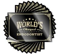 Inappropriate Stickers World's Okayest Endodontist Stickers Car Decal Sticker Funny Sticker(12X18CM)