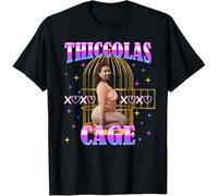 Inappropriate Valentine's Day Thiccolas Cage Funny Meme XOXO Cotton Men T Shirt Size M Black