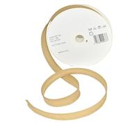 Inastri 14/ 4/ 4 mm Cotton Bias Binding, Beige (Beige) 129
