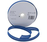 Inastri 14/ 4/ 4 mm Cotton Bias Binding, Blue (Blue) 32