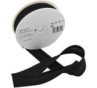 Inastri 25/5/5 mm Bias Binding-Col. 2978-BLACK-20m Roll, polycotton, Black