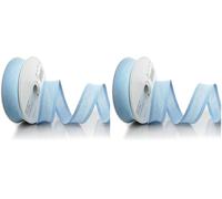 Inastri 25/5/5 mm Cotton Bias Binding, Sky Blue (Pack of 2)