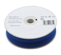Inastri 25/5/5 mm Polycotton Bias Binding-Col. xx-BLUE-20m Roll, Polyester Cotton, Royal Blue, 11x11x3 cm