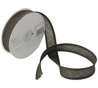 Inastri Trimz 25/5/5 mm Cotton Bias Binding, Dark Brown 91 - Double-Fold Sewing Tape for Quilting, Dressmaking & DIY Crafts