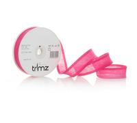 Inastri Trimz 25/5/5 mm Cotton Bias Binding, Shocking Pink 66- Double-Fold Sewing Tape for Quilting, Dressmaking & DIY Crafts