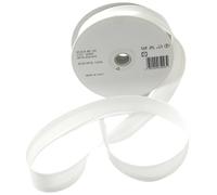 Inastri Trimz Acetate Satin Bias Binding Tape, 25mm Width, Bridal White (Color 2002) - Silky Double-Fold Edging for Dressmaking, Bridal & Crafts