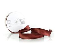 Inastri Trimz Acetate Satin Bias Binding Tape, 25mm Width, Brown (Color 2055) - Silky Double-Fold Edging for Dressmaking, Bridal & Crafts
