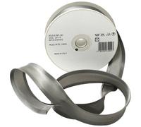 Inastri Trimz Acetate Satin Bias Binding Tape, 25mm Width, Dark Grey (Color 2113) - Silky Double-Fold Edging for Dressmaking, Bridal & Crafts