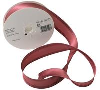 Inastri Trimz Acetate Satin Bias Binding Tape, 25mm Width, Dusky Pink (Color 2040) - Silky Double-Fold Edging for Dressmaking, Bridal & Crafts