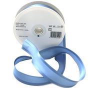 Inastri Trimz Acetate Satin Bias Binding Tape, 25mm Width, Slate Blue (Color 2048) - Silky Double-Fold Edging for Dressmaking, Bridal & Crafts