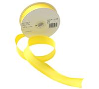 Inastri Trimz Acetate Satin Bias Binding Tape, 25mm Width, Yellow (Color 2011) - Silky Double-Fold Edging for Dressmaking, Bridal & Crafts
