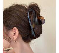 Inateannal Big Hair Claw Clips Brown Matte Claw Clips Plastic Claws Hair Clips Acrylic Large Claw Clips Nonslip Strong Hold Hair Clips Double Row Claw Hair Clips Jaw Clips Barrettes