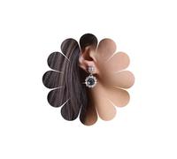 Inateannal Black Crystal Dangle Earrings Black Onyx Drop Earrings Halo Cubic Zirconia Earrings Silver Rhinestone Dangle Earrings CZ Flower Studs Earrings Jewelry for Women and Girls