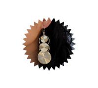 Inateannal Boho Circle Disc Drop Earrings Gold Big Circle Coin Earrings Vintage Carved Circular Earrings Hollow Round Statement Hook Earrings Jewelry for Women and Girls